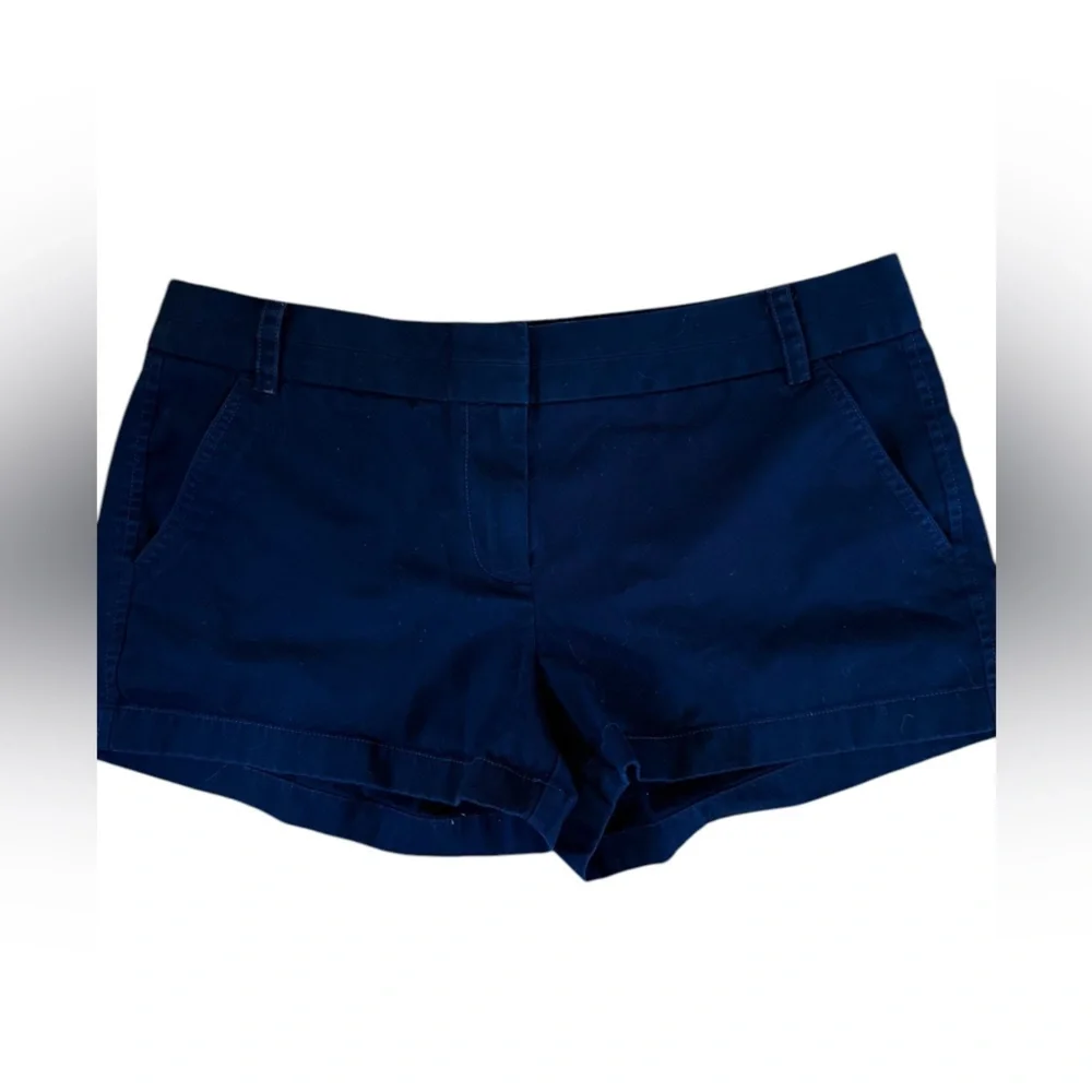 J. Crew Women's Navy Cotton Shorts 3” Size 12